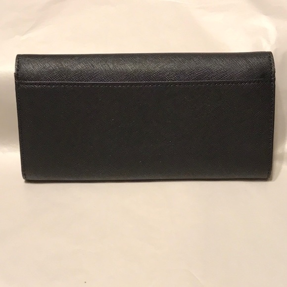 Michael Kors Jet Set Travel Black Leather Carryall Wallet NWT - Picture 2 of 4